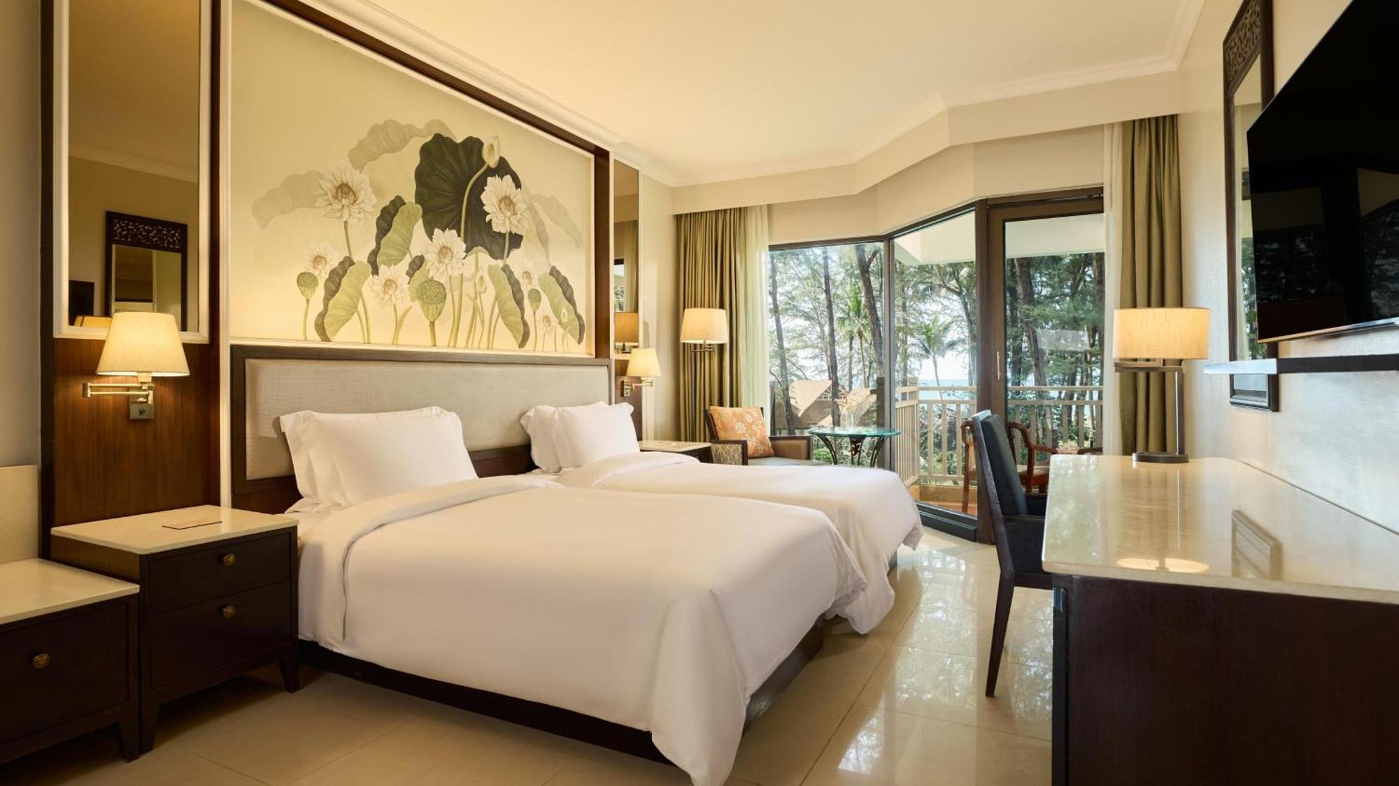 Quarto Premier Deluxe com 2 Camas de Solteiro e Vista do Mar
